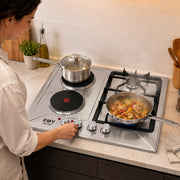 XMY 4-Zone Dual-Fuel Gas & Electric Built-In Hob