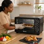 iStar-ST 56L Toaster Oven with Adjustable Temperature Control - Black