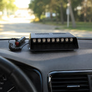 Multifunctional LED Dashboard Strobe Warning Light for Cars - Black