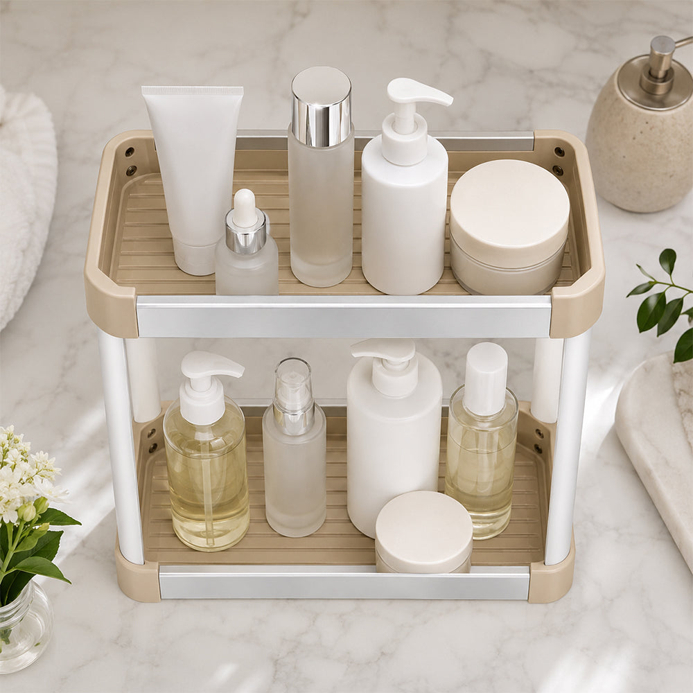 iStar Aluminium Rectangle Bathroom Storage Rack