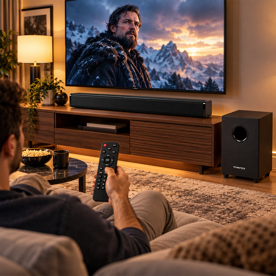 Finnteck Wireless Bluetooth Soundbar with Subwoofer