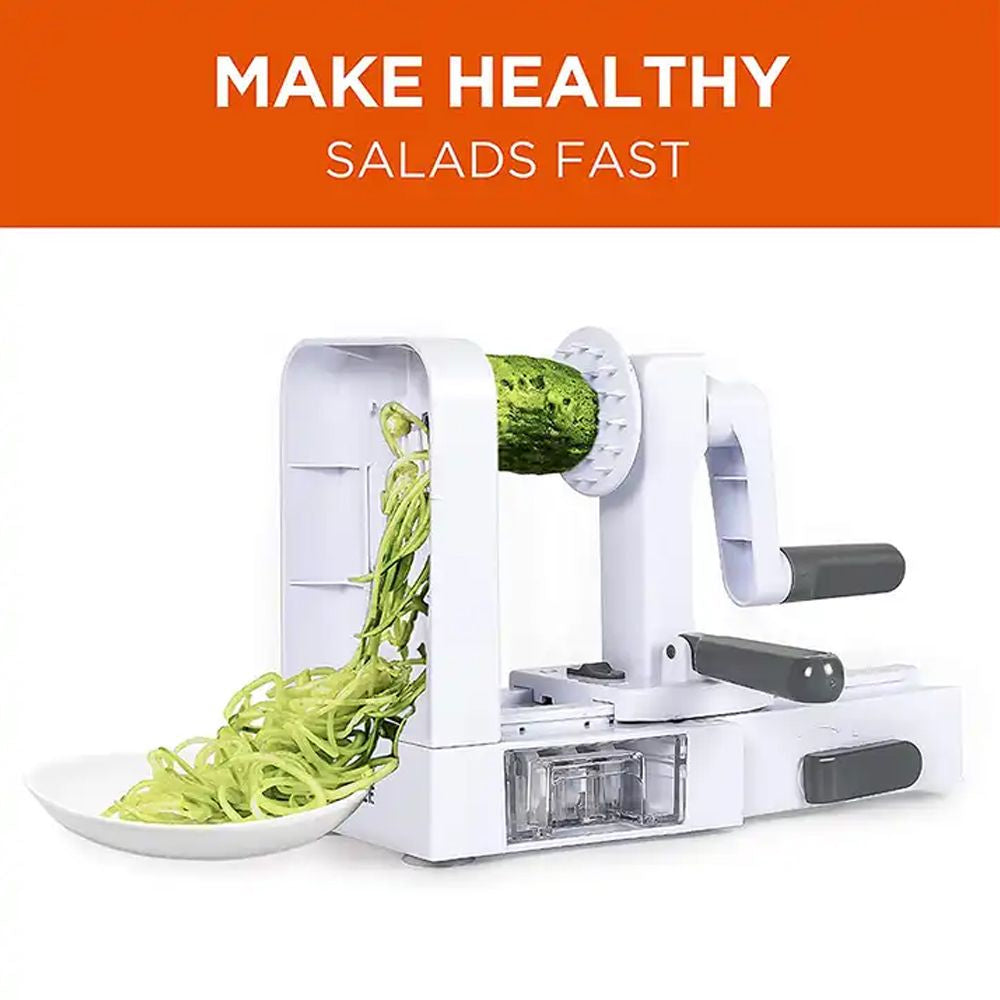 4-in-1 Vegetable Spiralizer – Create Fresh Zucchini & Carrot Noodles Instantly