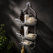 iStar 3-Tier Hanging Aluminium Shower Caddy Bathroom Storage Rack