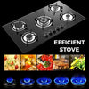 5-Burner Automatic Gas Stove – Tempered Glass Top