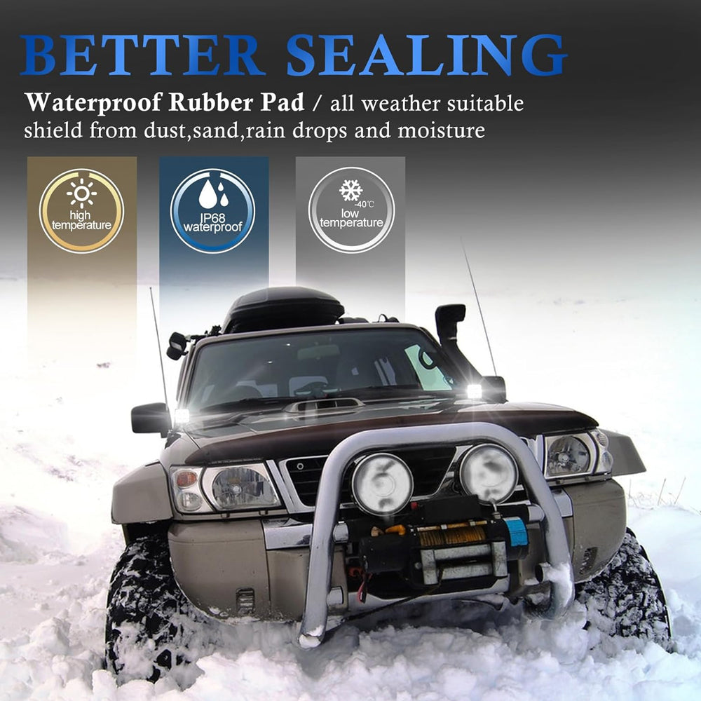 Istar-ST 4-Inch Round LED Car Spot Light - Pack Of 2