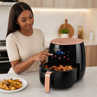 iStar-ST 6L Digital Air Fryer 2400W with LCD Touch Control - Black & Gold