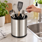 360° Rotating Cutlery & Utensil Holder with Drainage - 16cm
