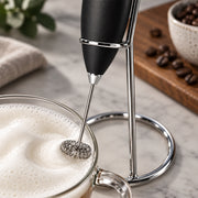Handheld Milk Frother with Stand