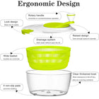 Salad Spinner Vegetable Washer with Bowl Rotary Handle