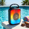 5W LED Bluetooth Speaker with Lights, Radio, USB & TF Card