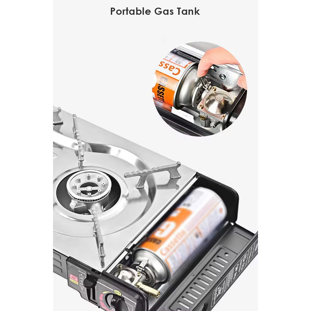 Portable 2 Burner Camp Gas Stove