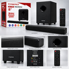 Finnteck Wireless Bluetooth Soundbar with Subwoofer