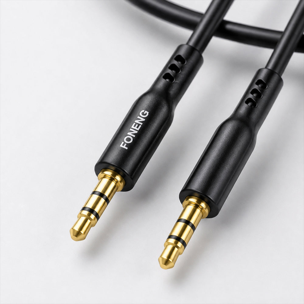 FONENG 3.5mm AUX Audio Cable 1m with Gold-Plated Connectors
