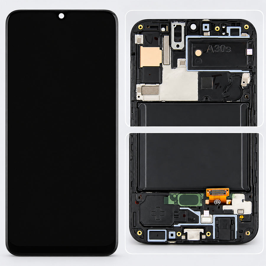 Replacement Screen with Frame for Samsung Galaxy A30s