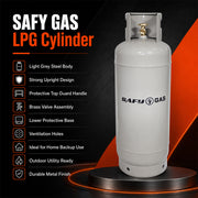 SAFY 48kg Single Valve LPG Gas Cylinder Empty