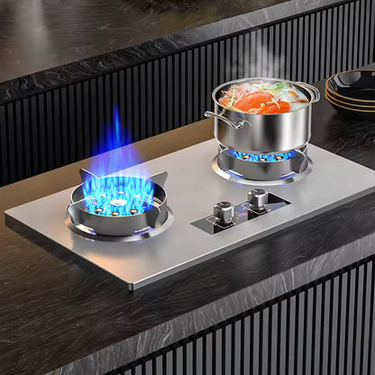 Gas Stove 2 Burner – Stainless Steel with Timer