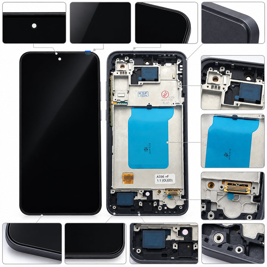 Replacement Screen with Frame for Samsung Galaxy A35 5G