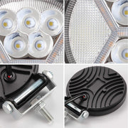 Istar-ST 4-Inch Heavy-Duty Large-View Cross Round Spot Light - Pack Of 2