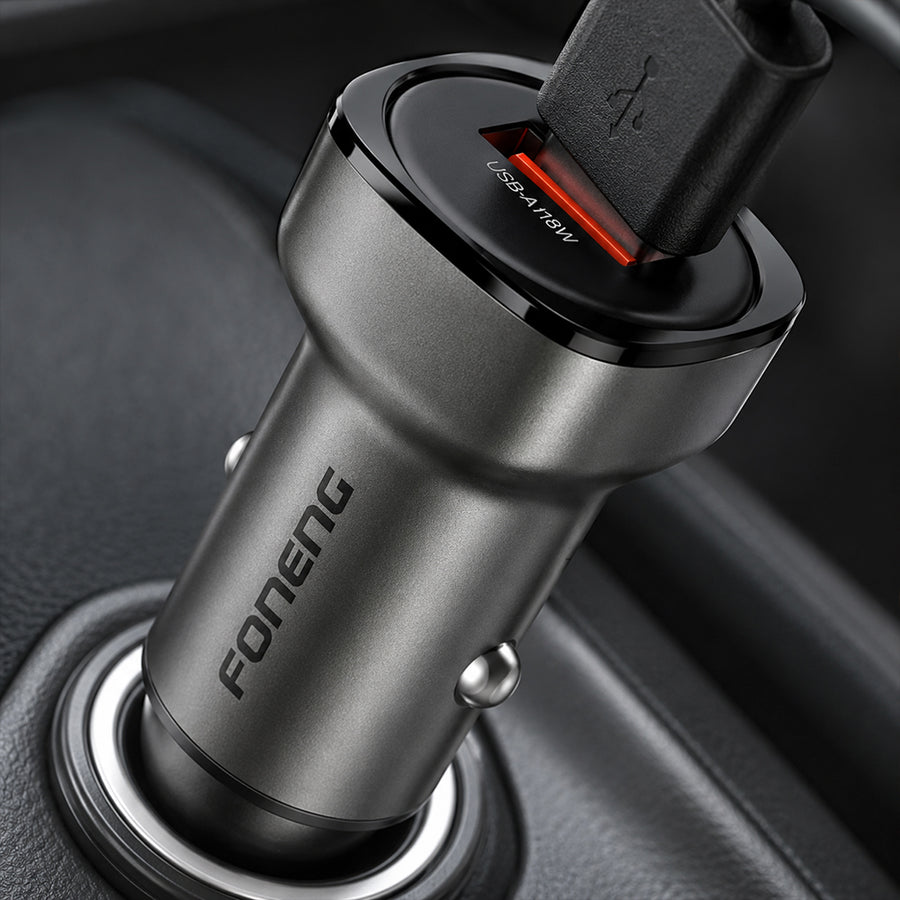 FONENG 18W USB-A Zinc Alloy Fast Car Charger