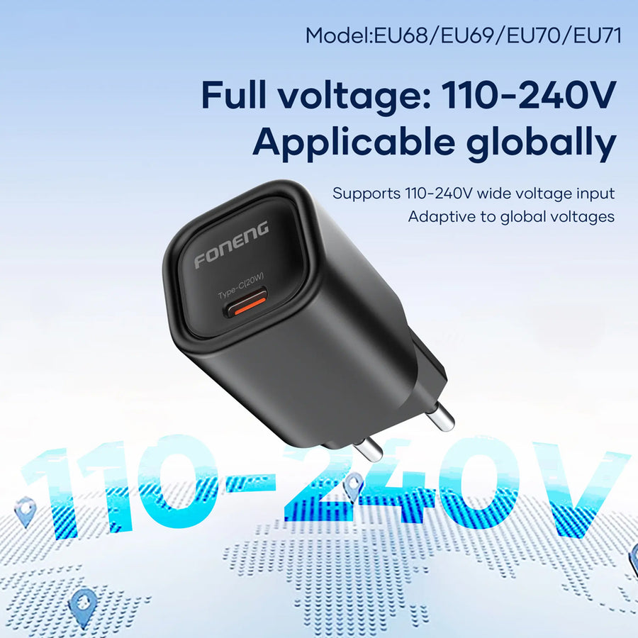 FONENG 20W USB-C PD Fast Wall Charger