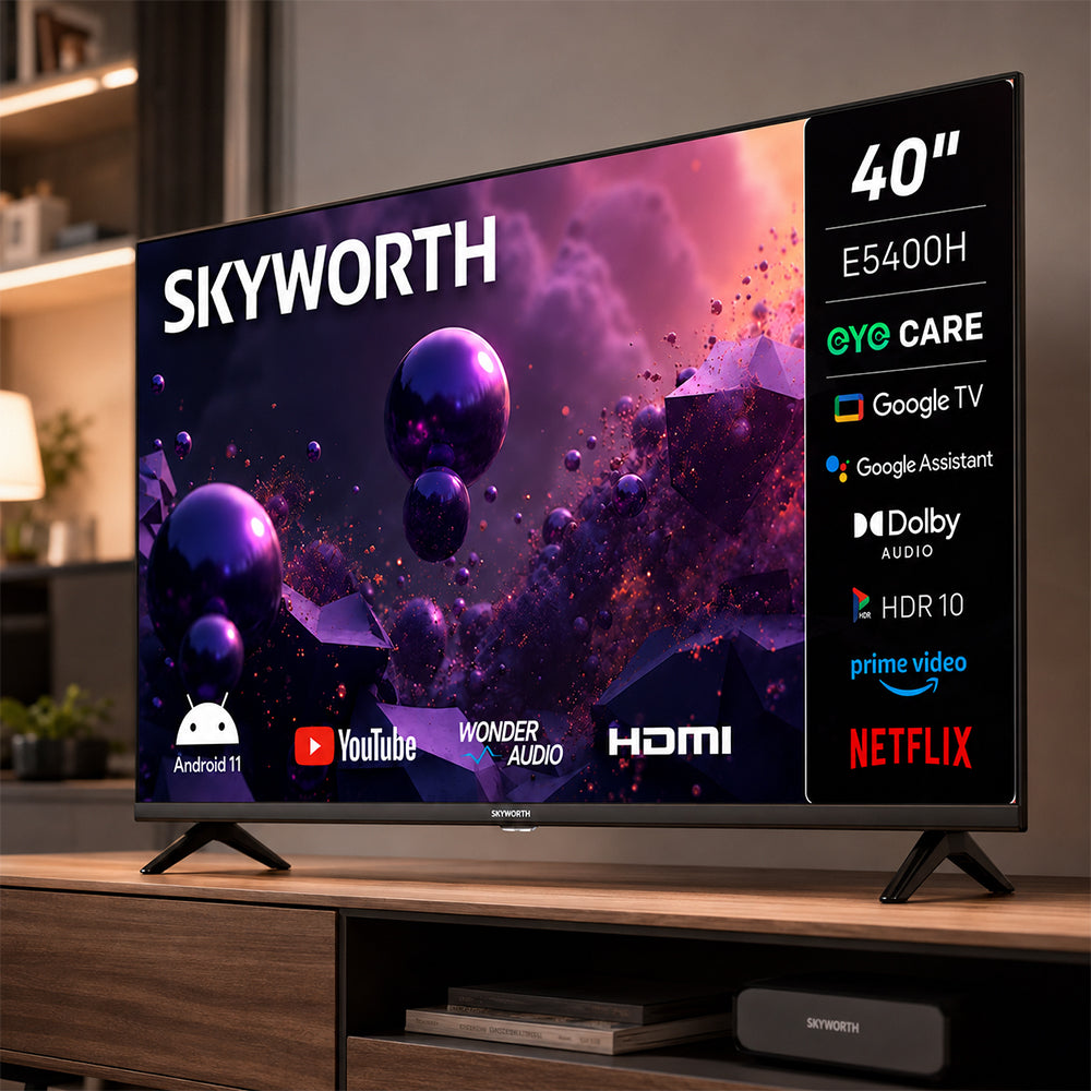 Skyworth 40-Inch FHD Google Smart TV with Eye Care
