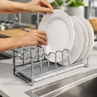 Compact Stainless Steel Dish Drying Rack for Plates