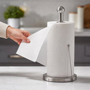 Stainless Steel Countertop Paper Towel Holder with Side Arm