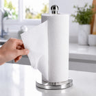 Stainless Steel Countertop Paper Towel Holder with Round Base