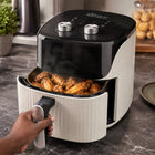 iStar-ST 10L Manual Air Fryer 1200W with Timer - White & Black