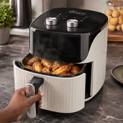 iStar-ST 10L Manual Air Fryer 1200W with Timer - White & Black