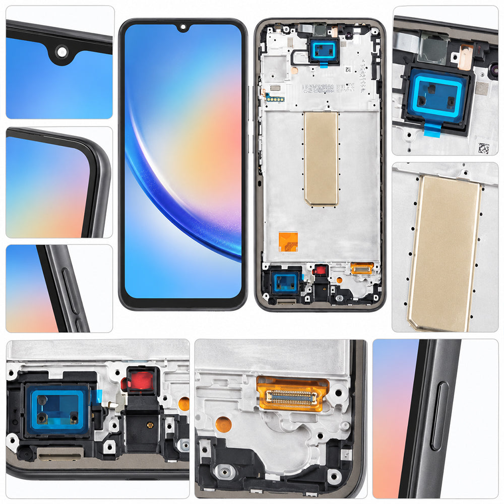 Replacement Screen with Frame for Samsung Galaxy A34 5G