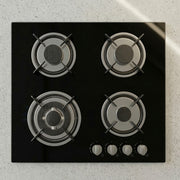 XMY Built-In Tempered Glass 4-Burner Gas Stove