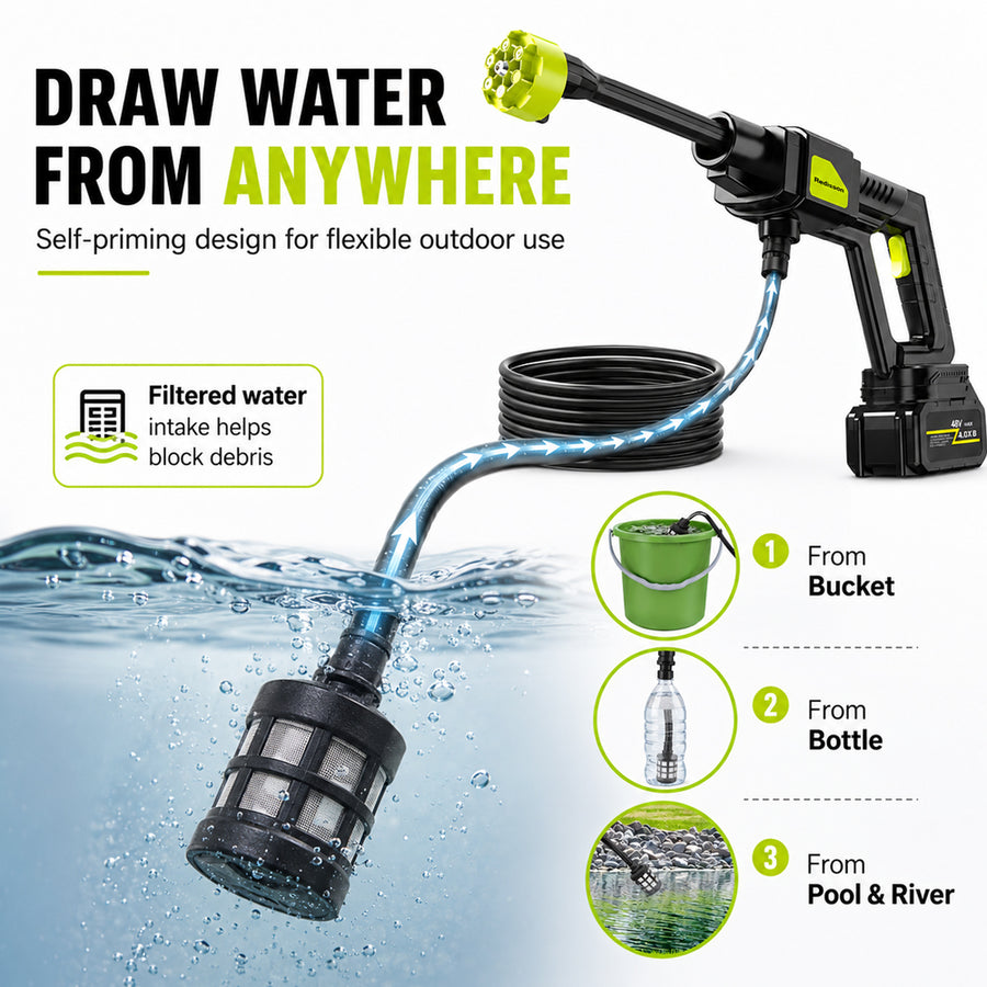 iStar 300W Cordless High-Pressure Washer with 5m Hose