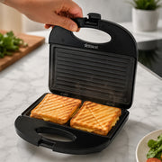 iStar-ST 750W Sandwich Maker with Non-Stick Grill Plates - Black