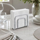 Silver Metal Napkin Holder for Kitchen Counter & Dining Table
