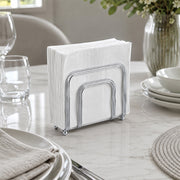 Silver Metal Napkin Holder for Kitchen Counter & Dining Table