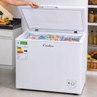 Condere 188L Chest Freezer with Top-Opening Lid - White