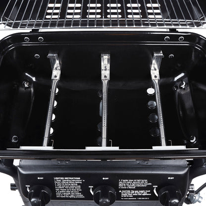 3-Burner Gas Grill with Precision Heat Monitoring