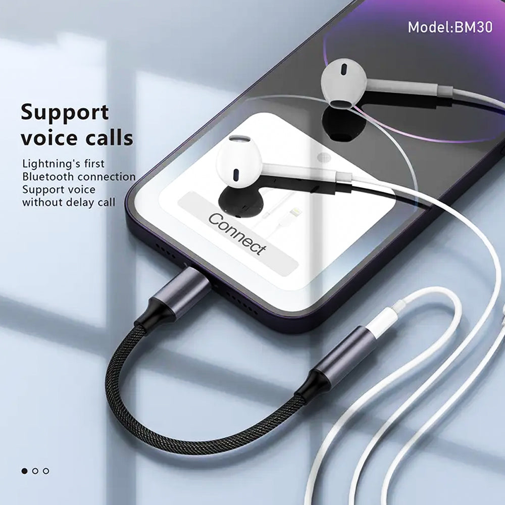 FONENG 3.5mm Female Audio Adapter Cable – Type-C / Lightning