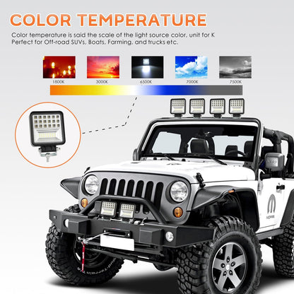 Istar-ST 4-Inch 126W Auxiliary Off-Road & Work Car Light - Pack Of 2