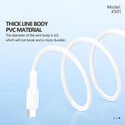 FONENG 1m 60W Type-C to Type-C Fast Charging Cable