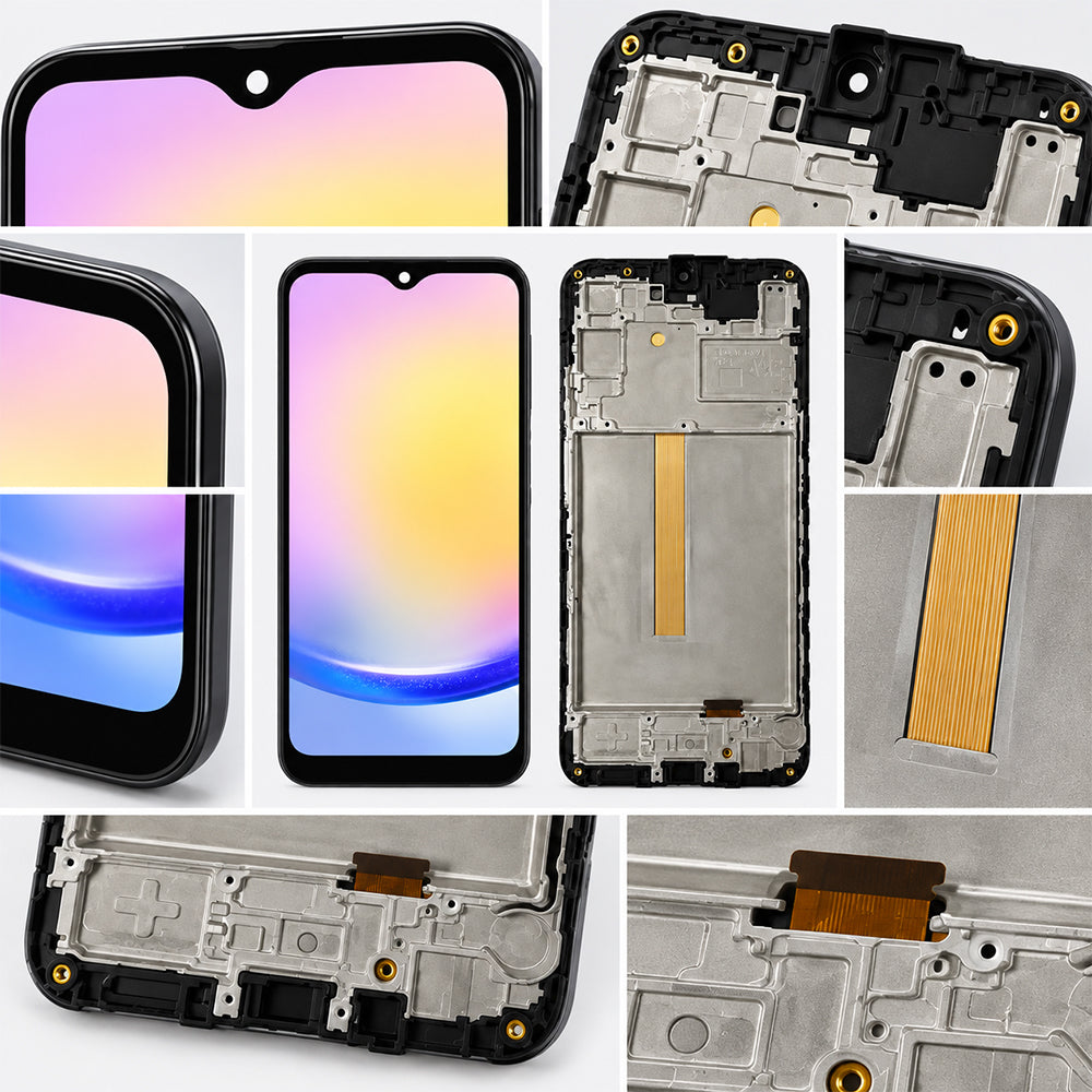 Standard LCD Screen with Frame for Samsung Galaxy A25 5G