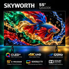 Skyworth 55-Inch 4K UHD QLED Google Smart TV