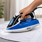 iStar 2200W Steam Iron with Stainless Steel Soleplate - Blue & Black