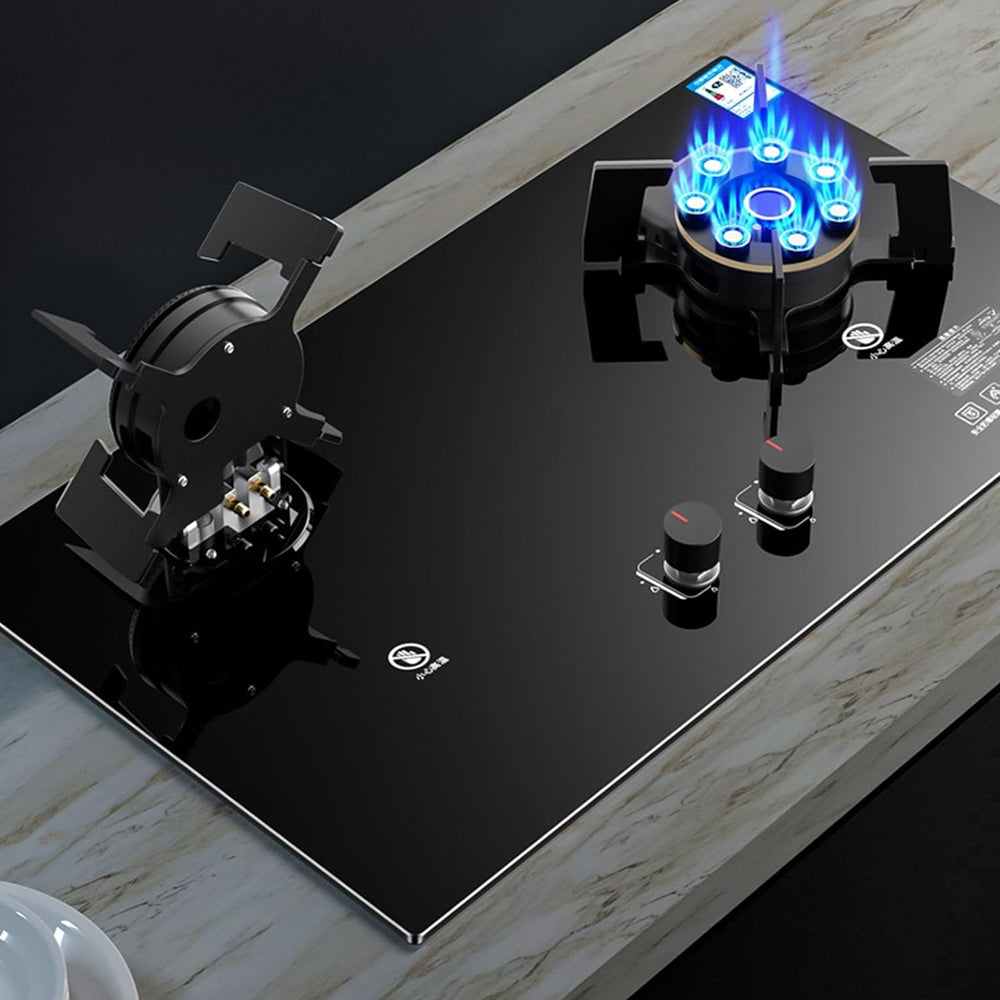 XMY Tempered Glass Built-In Gas Hob – 2 Burner