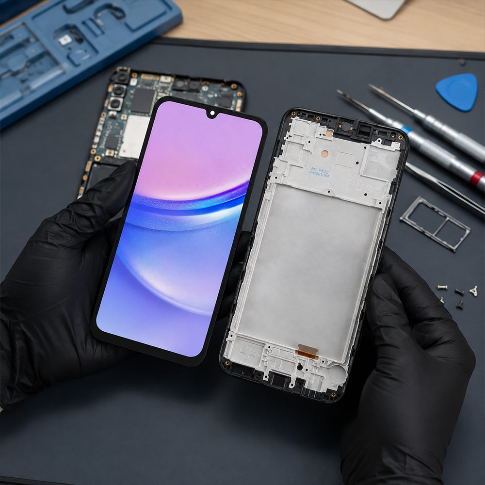 OLED Screen & Digitizer with Frame for Samsung Galaxy A15
