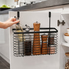 Black Over-Cabinet Hanging Basket for Spices, Oils & Kitchen Storage