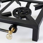 2-Burner Catering Gas Stove with Heavy-Duty Boiling Rings