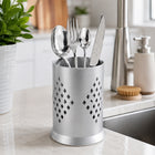 Aluminium Cutlery Holder with Drain Holes for Spoons, Forks & Knives