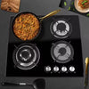 ARUIF Built-In Tempered Glass 4-Burner Gas Stove